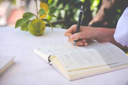 menulis jurnal harian